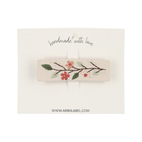 Sorbet Branch Embroidered Barrette
