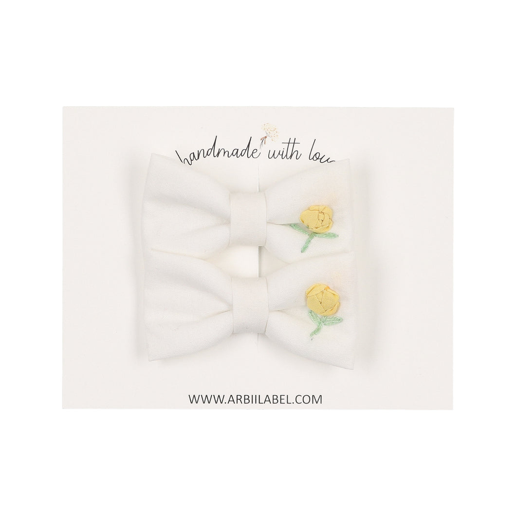 Yellow Buttercup Piggy Clips