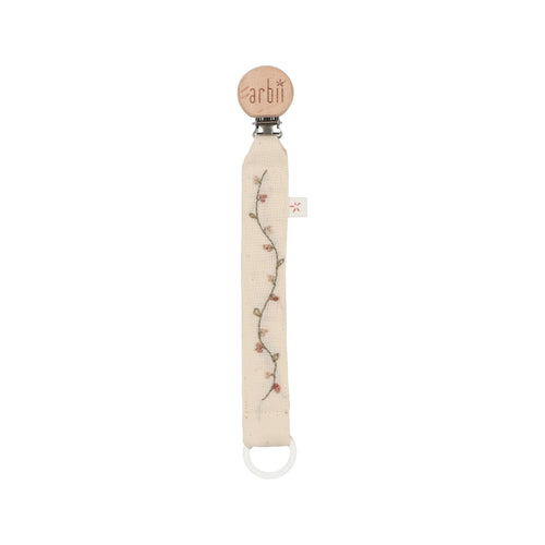 Pink Vine Paci Clip