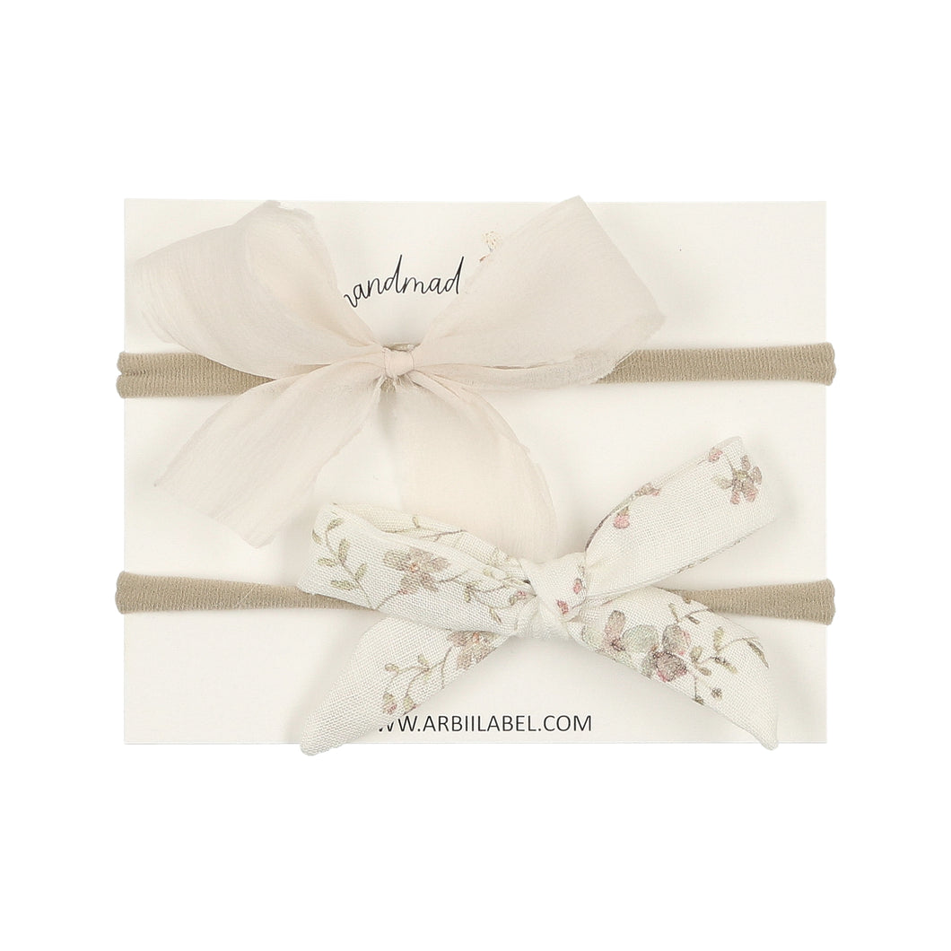 Sheer Organza Bow / Sweet Floral