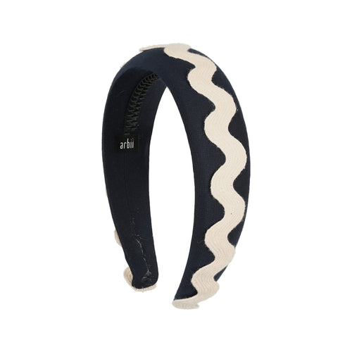 Navy Retro Rick Rack Headband