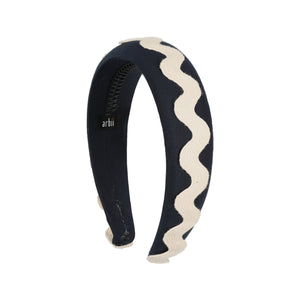 Navy Retro Rick Rack Headband
