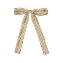 Butter Gingham Long Clip