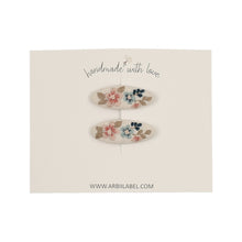 Mini Lily Blossom Embroidered Clips