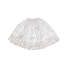 White Lace Pony Veil