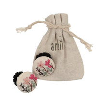 Embroidered Wild Flower Pony Ties