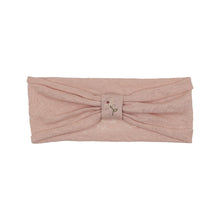 Pink Knit Embroidered Turban