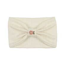 Ivory Knit Embroidered Turban