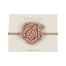 Pink Crochet Flower Band