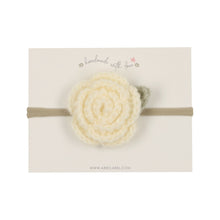 Ivory Crochet Flower Band