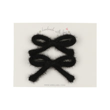 Black Mohair Fur Clips