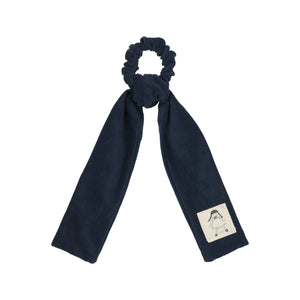 Navy Corduroy Doll Hair Tie