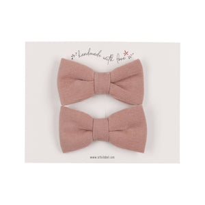 Pink Corduroy Piggie Clips