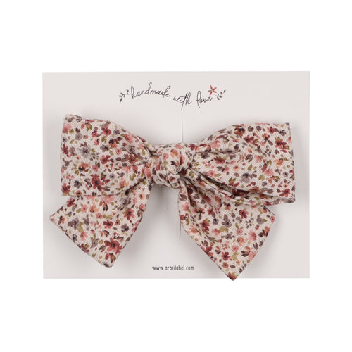 Floral Medley Small Bow Clip