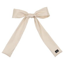 Ivory Silk Oversized Thin Bow