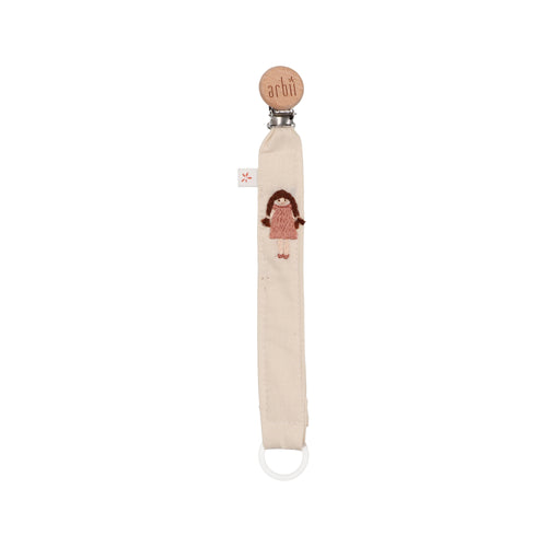 Doll Embroidered Paci Clip