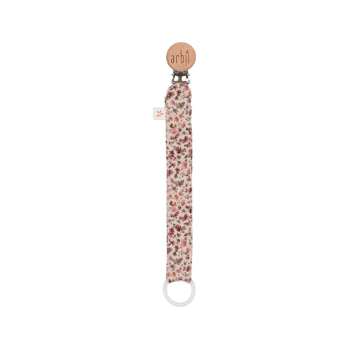 Floral Medley Pink Paci Clip