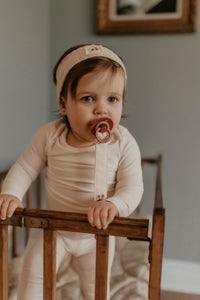 Embroidered Cherry Paci Clip