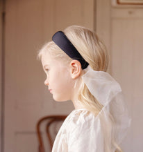 Black Sheer Sash Padded Headband