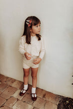 Fringe Flower Embroidered Clips