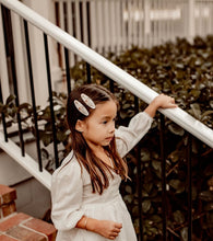 Rosette Stems Embroidered Clips