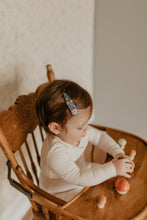 Denim Daisy Embroidered Clips